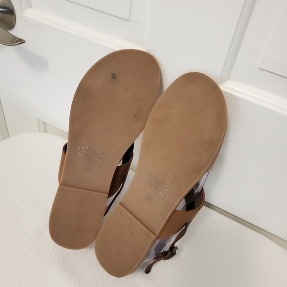 Fat Face Lyla Double Strap Buckle Close Leather Sandals Size 41, US 9/9.5 casual - Picture 11 of 15